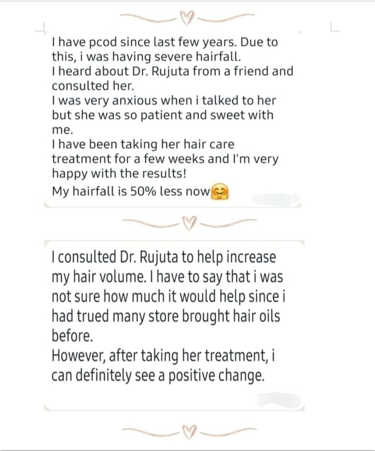 Dr. Rujuta Kathe - patient Testimonials