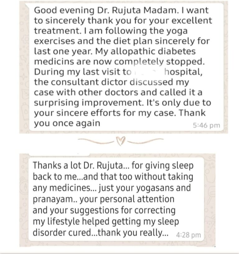 Dr. Rujuta Kathe - patient Testimonials