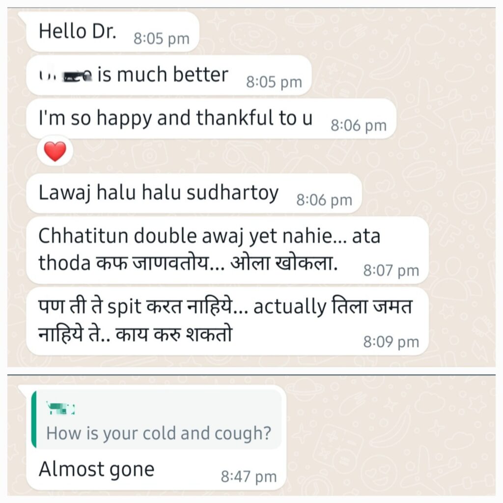 Dr. Rujuta Kathe homoeopathy feedback