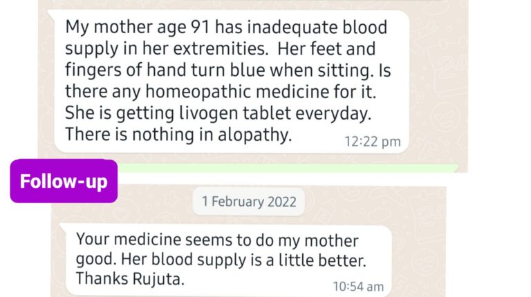 Dr. Rujuta Kathe homoeopathy feedback