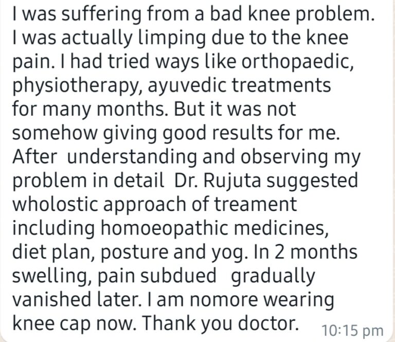 Dr. Rujuta Kathe - patient Testimonials