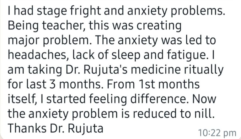 Dr. Rujuta Kathe - patient Testimonials