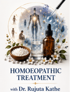 Homoeopathic Acute & Chronic Care with Dr. Rujuta Kathe – An individualized approach that combines the principles of Homoeopathic medicine with a holistic understanding of the individual, supporting care for both acute illnesses and chronic, recurring health concerns.