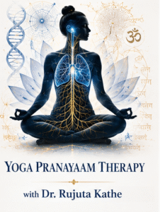 Yoga Pranayaam Therapy with Dr. Rujuta Kathe-Dr. Rujuta Kathe is an experienced Homoeopathic Physician with a Master's Degree in Clinical Psychology, and has an established medical Practice in Pune. She has advanced educational background in Yoga and Pranayaam, with certifications from Indian as well as International Universities. Her unique therapeutic approach seamlessly blends ancient yogic wisdom with modern scientific understanding, to best support physical health, emotional wellbeing and long-term resilience. She provides in-clinic as well as online consultations & therapy sessions.